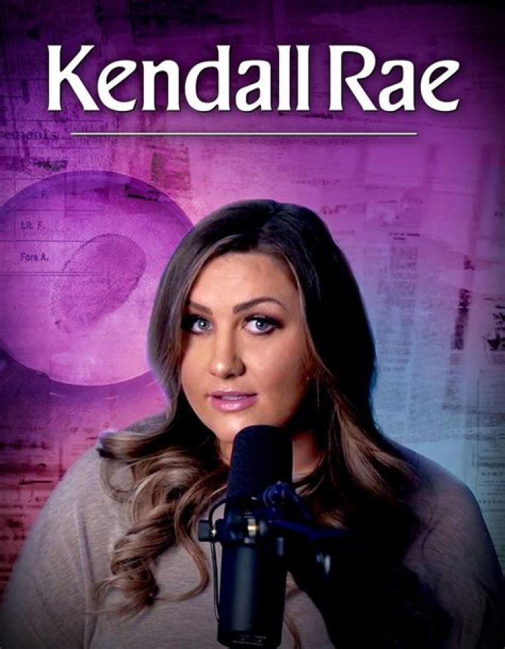 A poster for Kendall Rae's Audioboom version of her YouTube videos titled called 'True Crime with Kendall Rae'.