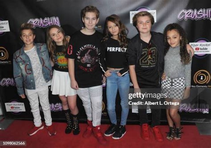 Gavin Magnus, Piper Rockelle, Sawyer Sharbino, Sophie Fergi, Hayden Haas and Corrine Joy arrive for Gavin Magnus Video Release For "Crushin" And Celebration Of 1 Million YouTube Followers For Piper Rockelle on February 11, 2019 in Sherman Oaks, California.