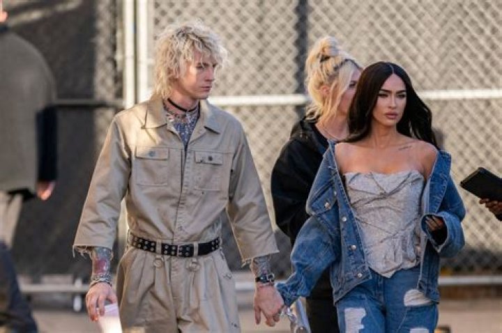 (L-R) Megan Fox and Machine Gun Kelly attend the 65th GRAMMY Awards on February 05, 2023 in Los Angeles, California.